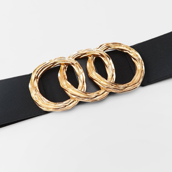 Zara limited edition metallic buckle belt